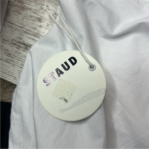 Staud ANIKA TOP WHITE size L NWT - Picture 5 of 9